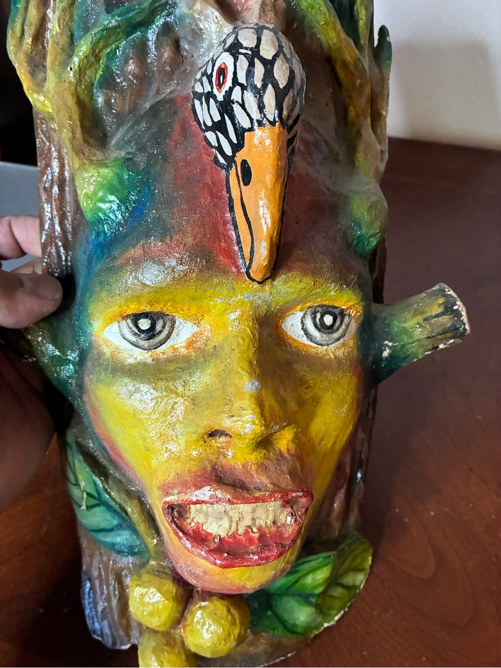 Unique Papier-mâché  Mask (Attic Find - Unknown Origin) - Picture 2 of 7
